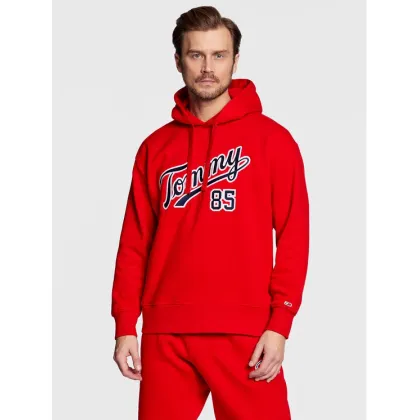 Zdjęcie Tommy Jeans Bluza College DM0DM15711 Czerwony Relaxed Fit