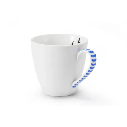 Zdjęcie Wyjątkowy kubek z porcelany zdobiony subtelnym zdobieniem - Leander