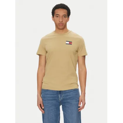 Zdjęcie Tommy Jeans T-Shirt Essential DM0DM20740 Beżowy Slim Fit