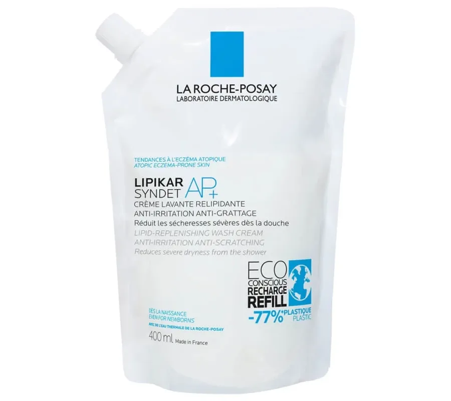 obrazek 1 La Roche-Posay Lipikar Syndet AP+ Kremowy żel myjący zapas 400ml 400 ml