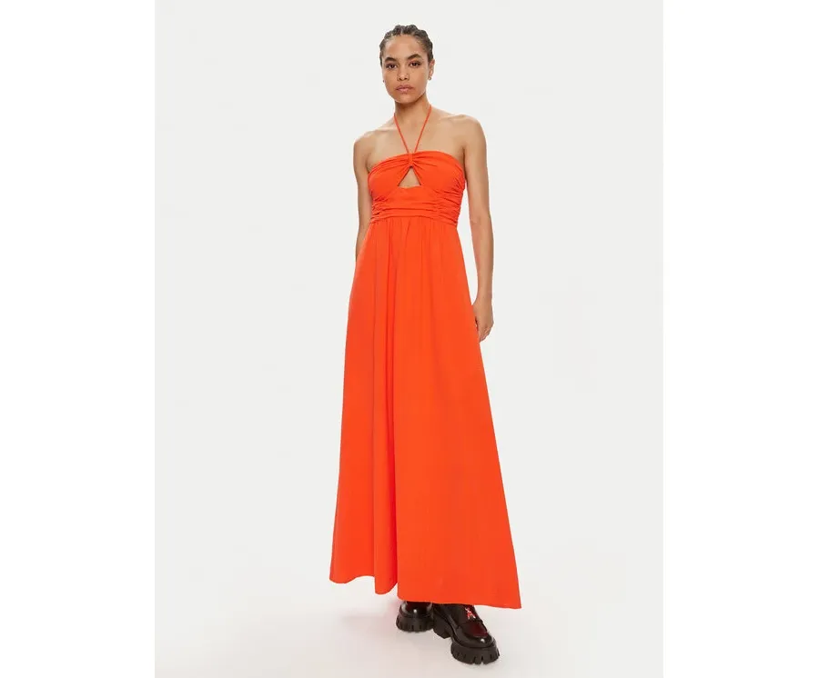 obrazek 1 Gestuz Sukienka letnia Alicia 10909081 Pomarańczowy Slim Fit