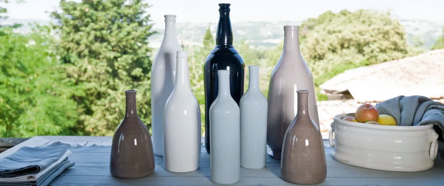 obrazek 6 Włoski turkusowy ceramiczny flakon 33 cm - Virginia Casa