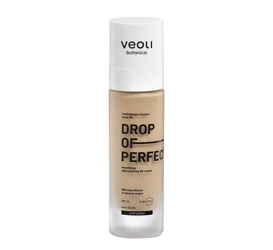 obrazek 1 Veoli Botanica Drop of Perfection Wygładzająco-kryjący krem BB 4.0 Amber Amber 30 ml