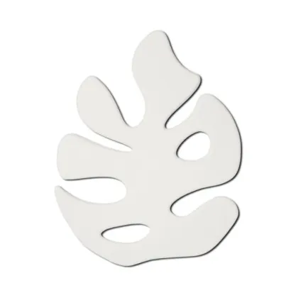 Picture Ceramic wall decoration in the shape of a leaf