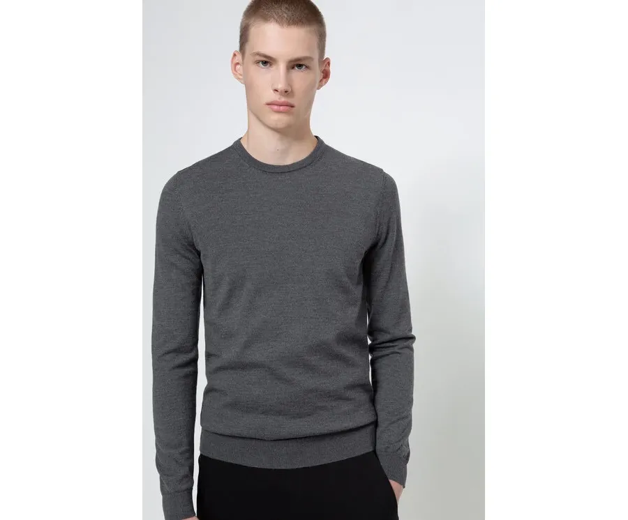 obrazek 1 Hugo Sweter San Paolo 2 50435679 Szary Slim Fit HUGO