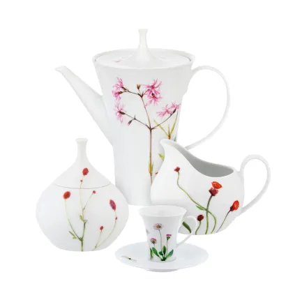 Zdjęcie Duży porcelanowy zestaw do kawy z unikatowej kolekcji Prairie - Vista Alegre
