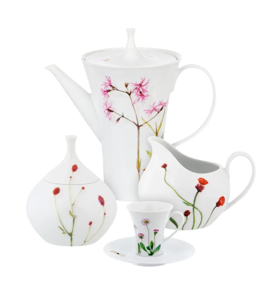obrazek 1 Duży porcelanowy zestaw do kawy z unikatowej kolekcji Prairie - Vista Alegre