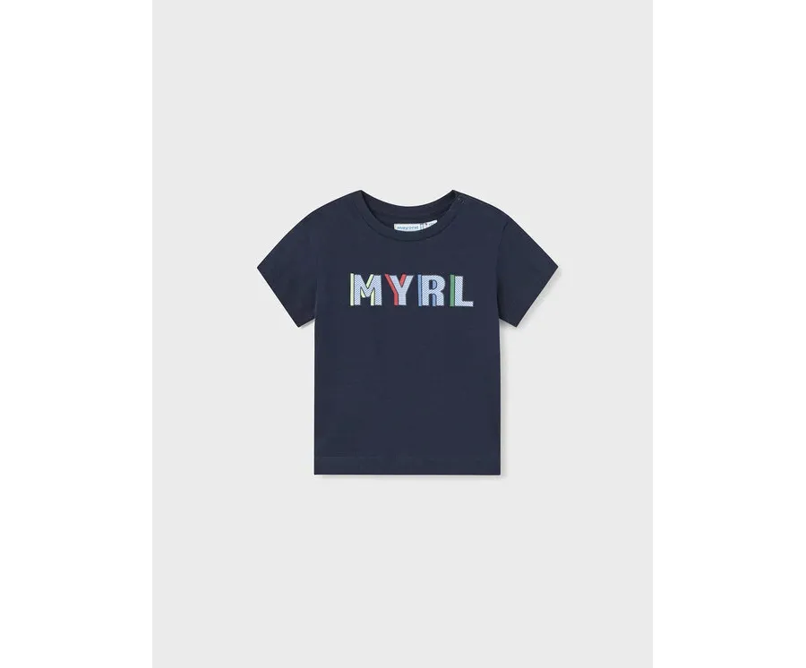 obrazek 1 Mayoral T-Shirt 106 Granatowy Regular Fit