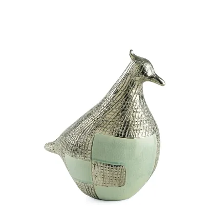 Zdjęcie Ceramiczny szkliwiony ptak H.29xL.16xP.27 cm