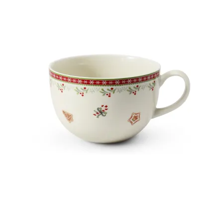 Zdjęcie Wyjątkowy duży kubek z porcelany z bożonarodzeniowej kolekcji - Leander