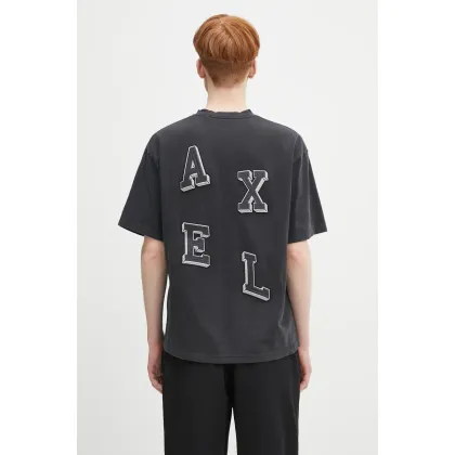 Zdjęcie Axel Arigato t-shirt bawełniany Summer T-Shirt męski kolor czarny z aplikacją A2846001