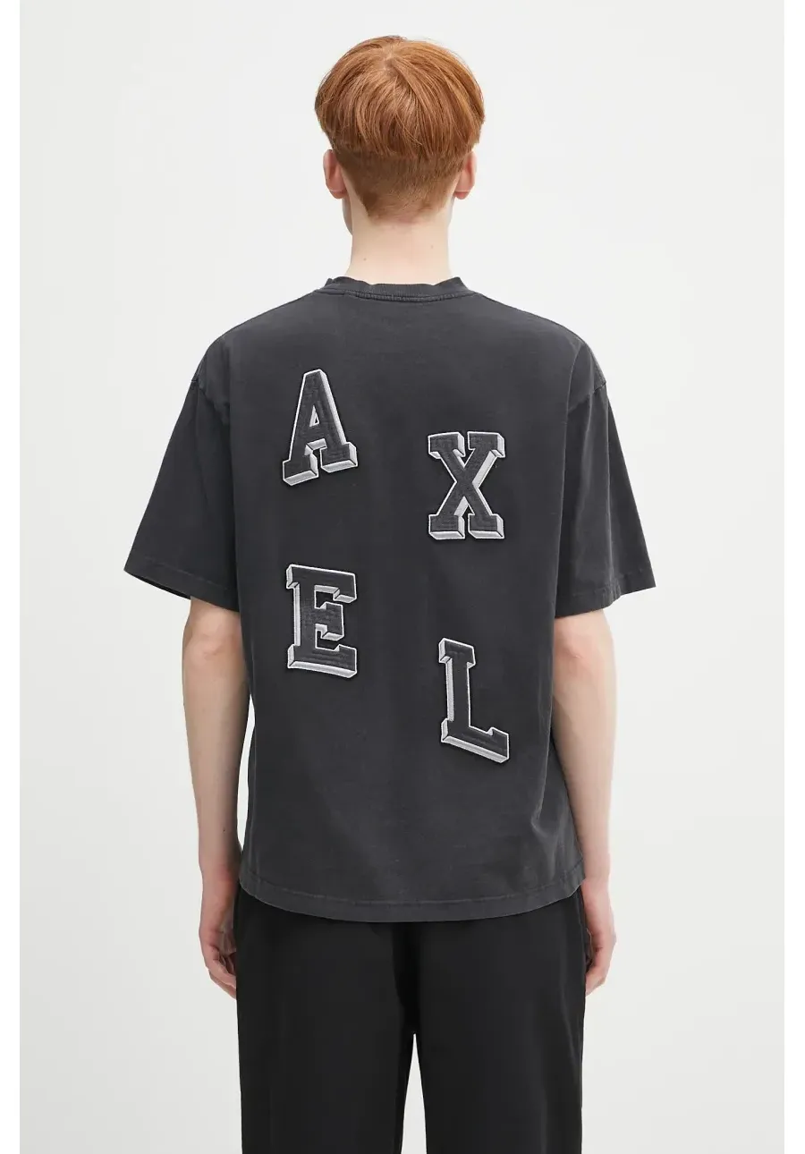 obrazek 1 Axel Arigato t-shirt bawełniany Summer T-Shirt męski kolor czarny z aplikacją A2846001