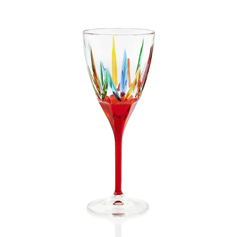obrazek 1 Kolorowy komplet 6 kieliszków do degustacji wina (270 ml)