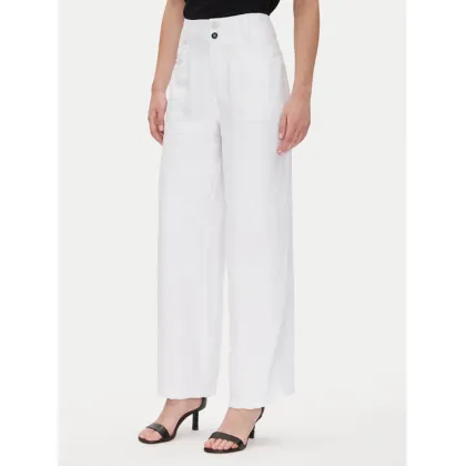 Zdjęcie DKNY Spodnie materiałowe P41KTR48 Biały Loose Fit