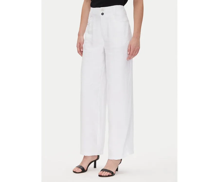 obrazek 1 DKNY Spodnie materiałowe P41KTR48 Biały Loose Fit