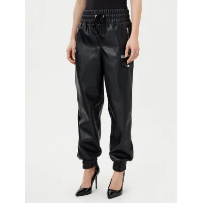 Zdjęcie Karl Lagerfeld Jeans Spodnie z imitacji skóry A1W10059 Czarny Regular Fit