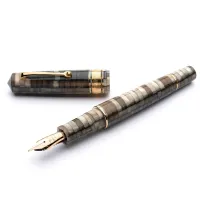 Zdjęcie Eleganckie pióro wieczne marki Leonardo ,, MZG Mosaico Sand - Gold nib