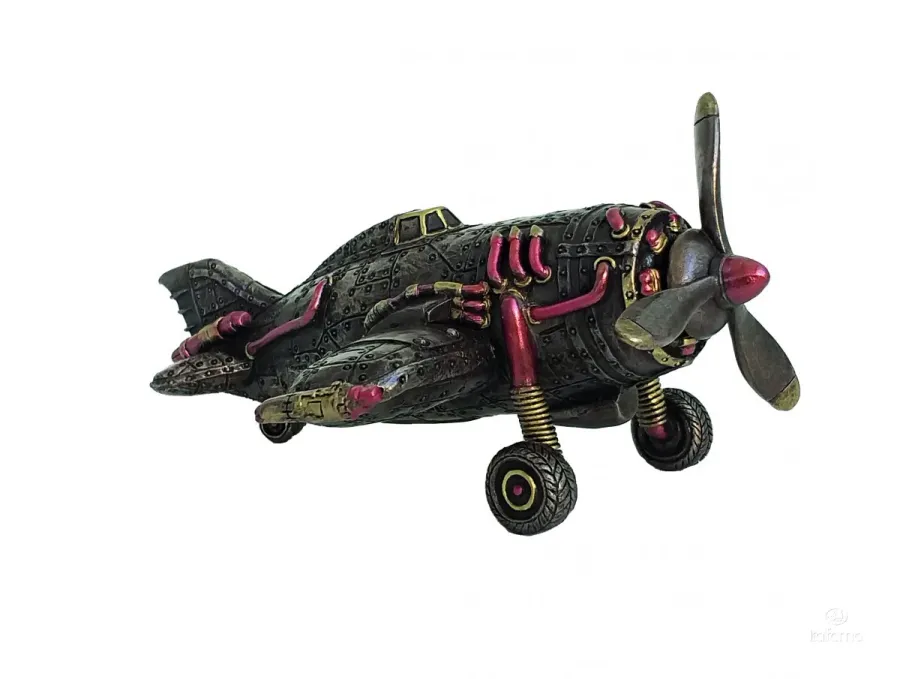 obrazek 1 Figurka samolotu w stylu steampunk