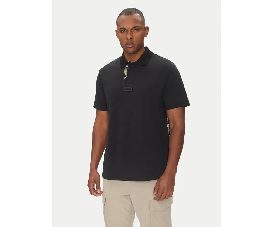 obrazek 1 Versace Jeans Couture Polo 78GAG627 Czarny Regular Fit