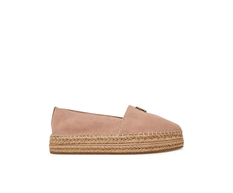 obrazek 1 Tommy Hilfiger Espadryle Suede Platform Espadrille FW0FW08586 Beżowy