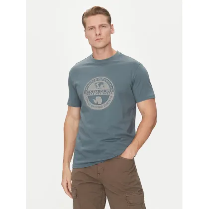 Zdjęcie Napapijri T-Shirt S-Bollo NP0A4I3C Niebieski Regular Fit