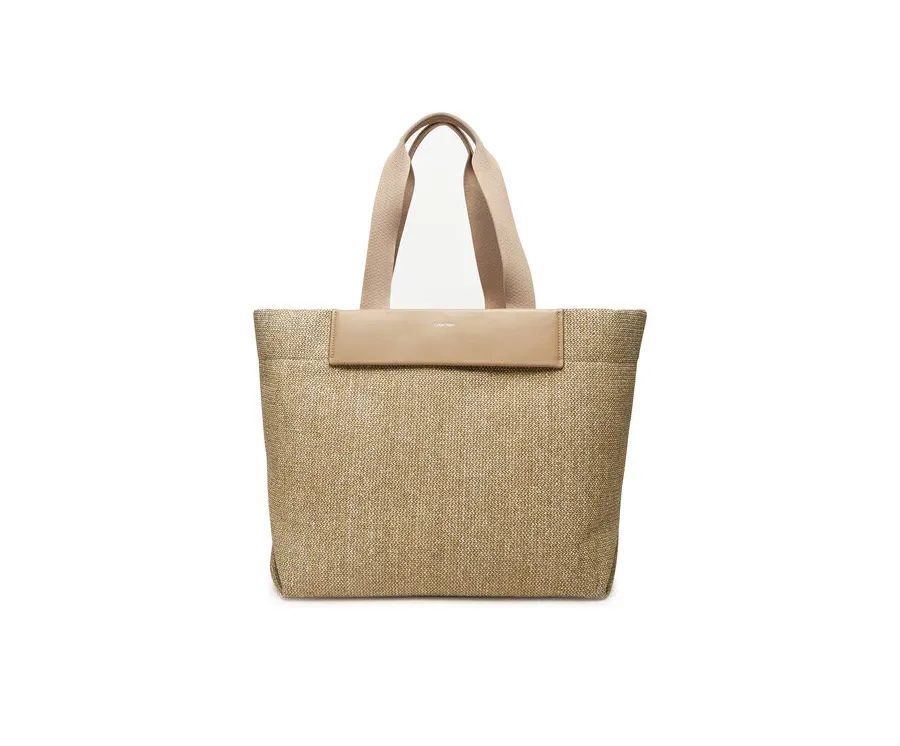 obrazek 1 Calvin Klein Torebka Ck Raffia Large Shopper K60K613025 Beżowy