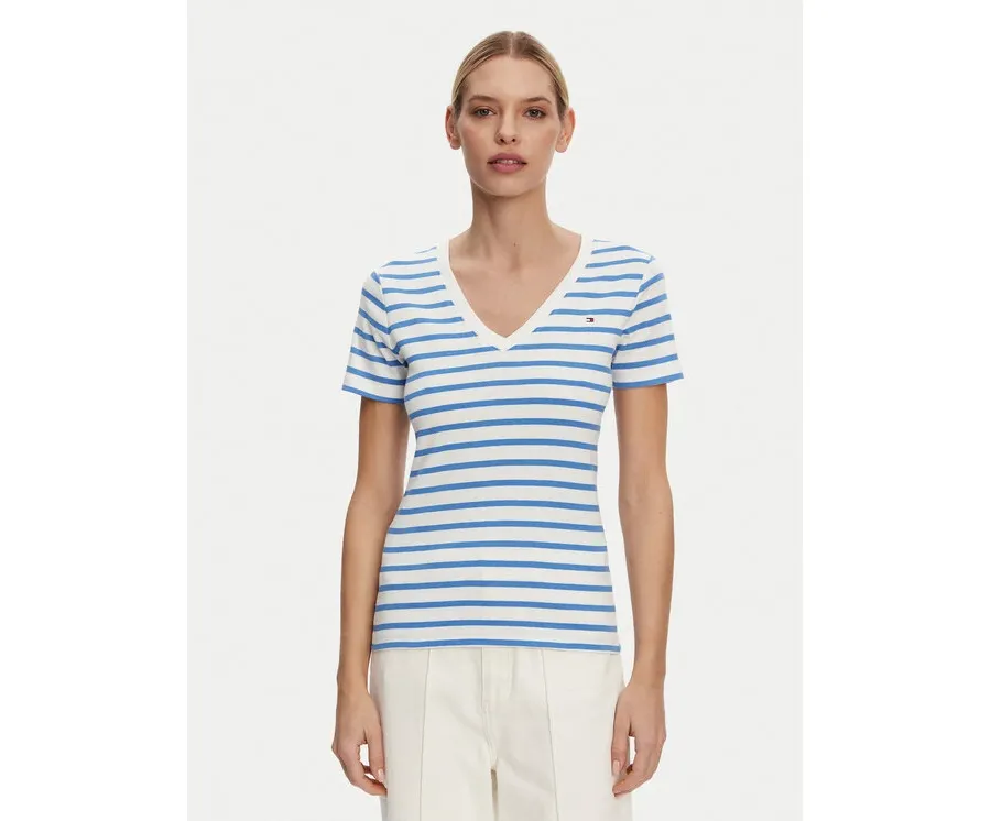 obrazek 1 Tommy Hilfiger T-Shirt New Cody WW0WW40584 Niebieski Slim Fit