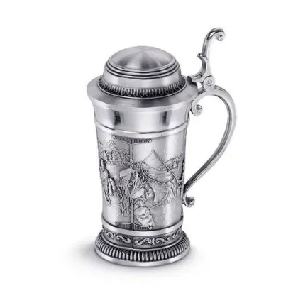 Zdjęcie Cynowy mini kufel do schnapps, wódki