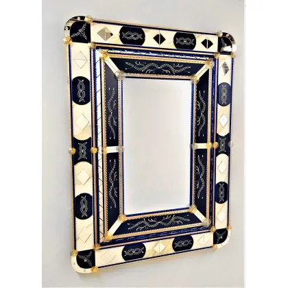 Zdjęcie Wyjątkowe lustro Murano w stylu weneckim