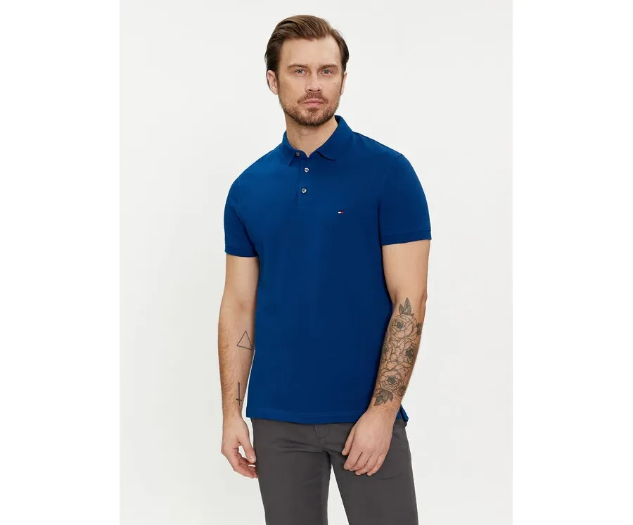 obrazek 1 Tommy Hilfiger Polo 1985 MW0MW17771 Niebieski Slim Fit