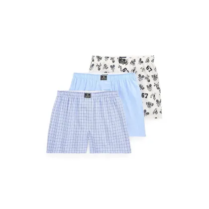 Zdjęcie Polo Ralph Lauren bokserki bawełniane 3-pack kolor niebieski 714830273