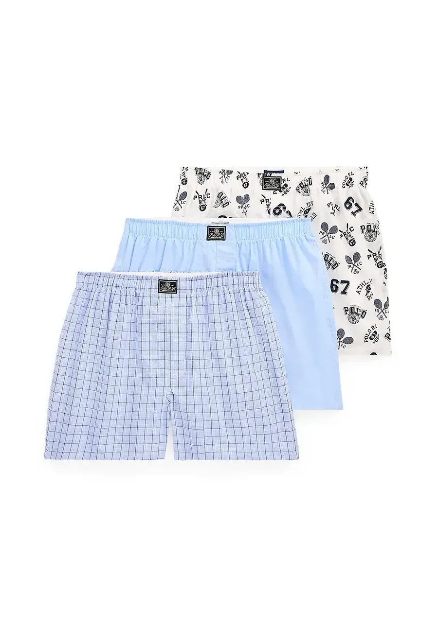 obrazek 1 Polo Ralph Lauren bokserki bawełniane 3-pack kolor niebieski 714830273