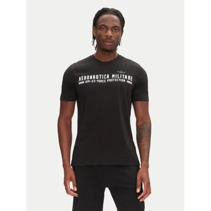 Zdjęcie Aeronautica Militare T-Shirt 251TS1942J538 Czarny Regular Fit