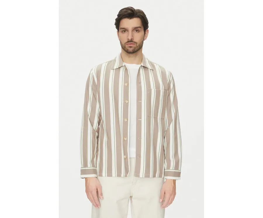obrazek 1 Marc O'Polo Koszula 522 7348 74184 Beżowy Relaxed Fit