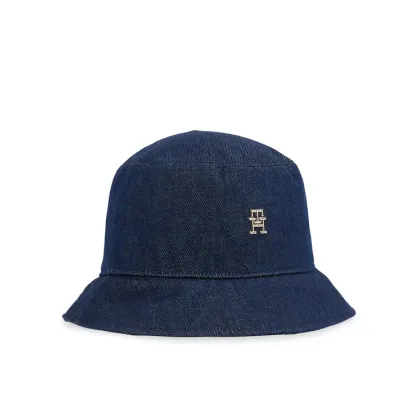 Zdjęcie Tommy Hilfiger Kapelusz Elevated Chic Denim Bucket Hat AW0AW17133 Granatowy
