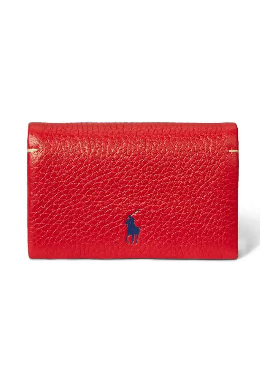 obrazek 1 Polo Ralph Lauren portfel skórzany damski kolor czerwony 427949873