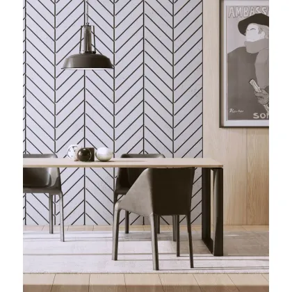 Zdjęcie 93,9x60 cm VT - PB46 (B0 biały złamany) JODEŁKA - Panel dekor 3D beton architektoniczny