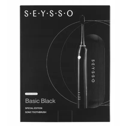 Zdjęcie SEYSSO Carbon SE Black Basic SC.ST.005.BLK.3 - Szczoteczka soniczna z etui Seysso