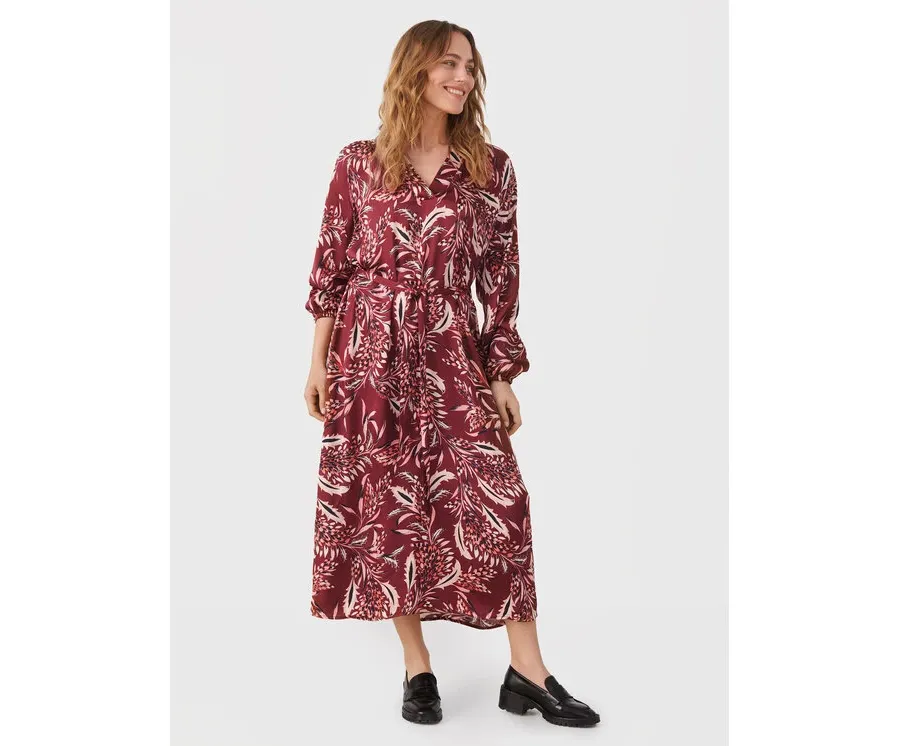 obrazek 1 Part Two Sukienka codzienna Rian 30307111 Bordowy Relaxed Fit
