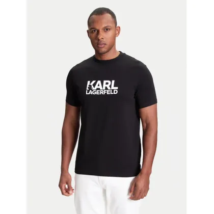 Zdjęcie KARL LAGERFELD T-Shirt 755087 553235 Czarny Regular Fit