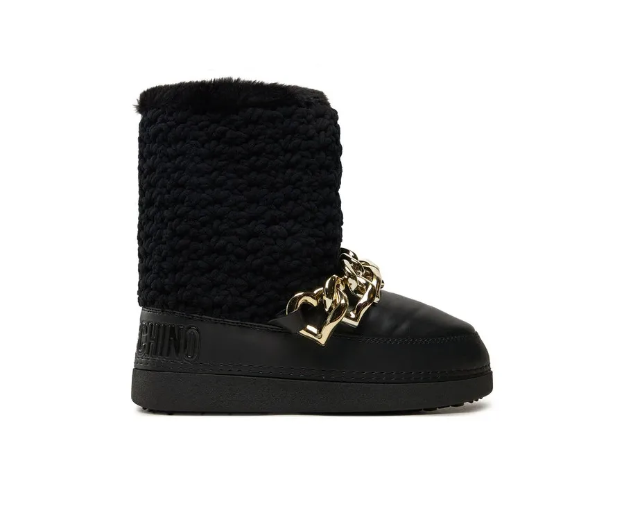 obrazek 1 LOVE MOSCHINO Śniegowce JA24322G0LISI000 Czarny