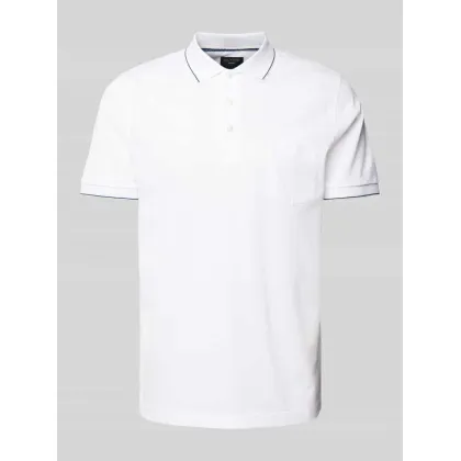 Zdjęcie Koszulka polo z kieszenią na piersi i wyhaftowanym logo