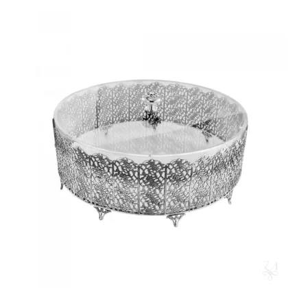 Zdjęcie Srebrna miska do macy o pięknym zdobieniu - Zaramella Argenti