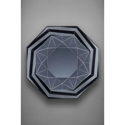 Zdjęcie Nowoczesne lustro weneckie Murano o kształcie ośmiokąta
