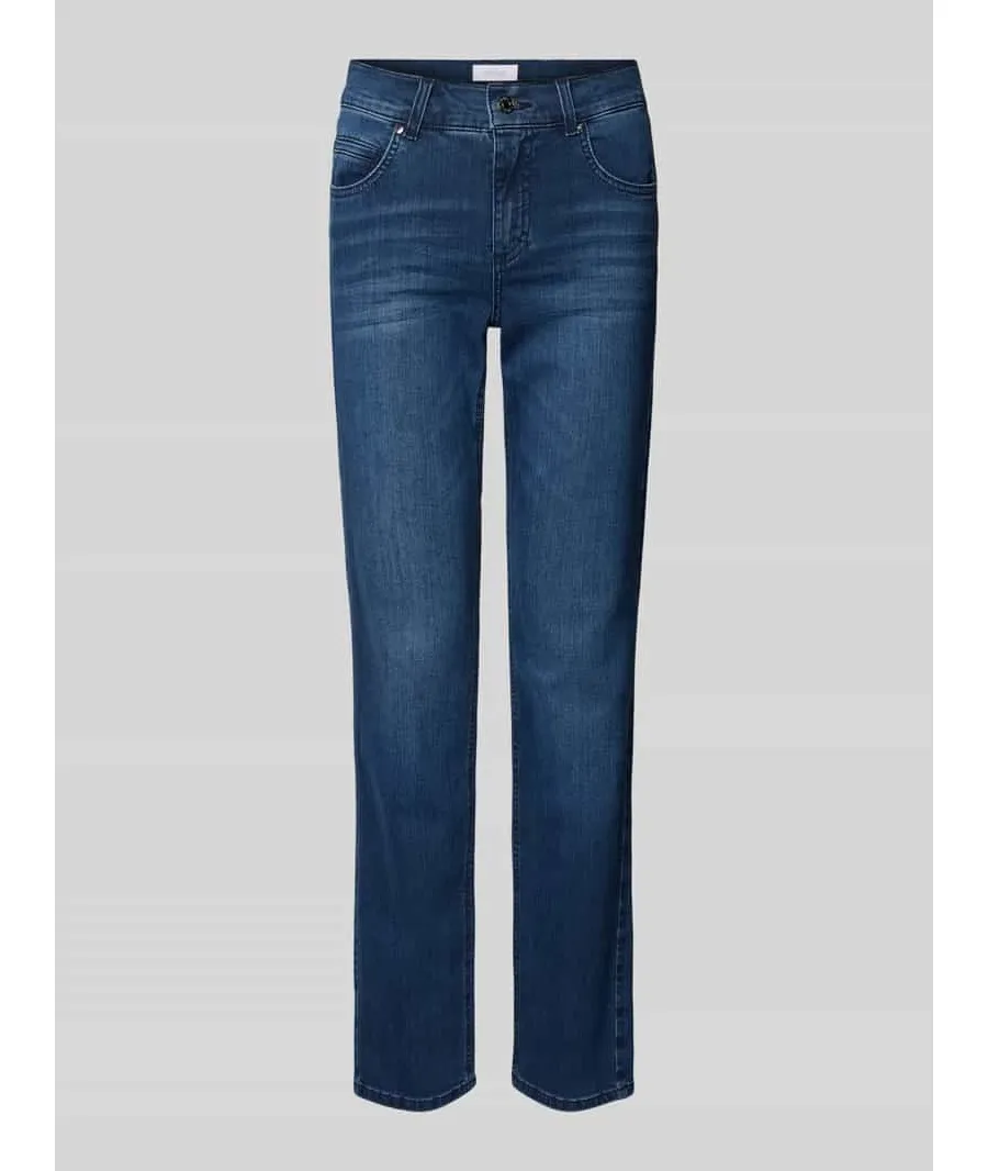 obrazek 1 Jeansy o kroju regular fit z 5 kieszeniami model ‘CICI’
