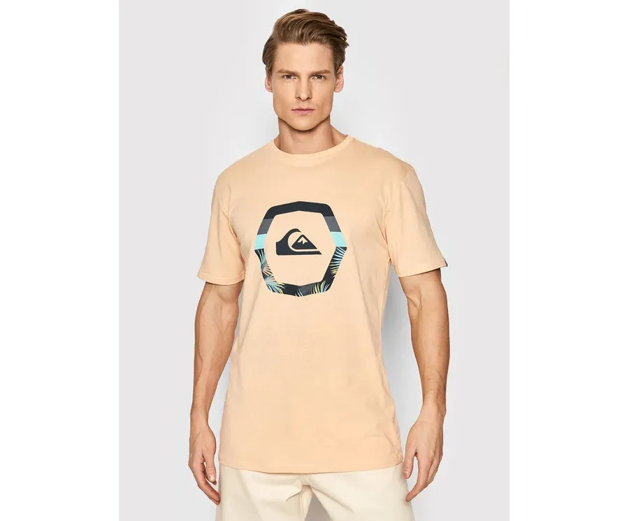 obrazek 1 Quiksilver T-Shirt Uprise EQYZT06663 Pomarańczowy Regular Fit