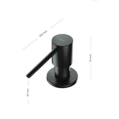 Zdjęcie Unikalny wbudowany dozownik do mydła ze stali nierdzewnej jako uzupełnienie akcesoriów do kuchni