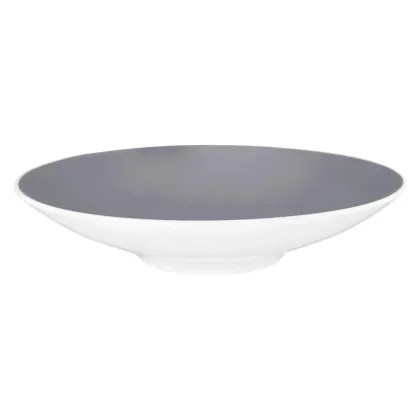 Zdjęcie Porcelanowy talerz na makaron lub sałatkę 26 cm w kolorze szarym - Seltmann Weiden