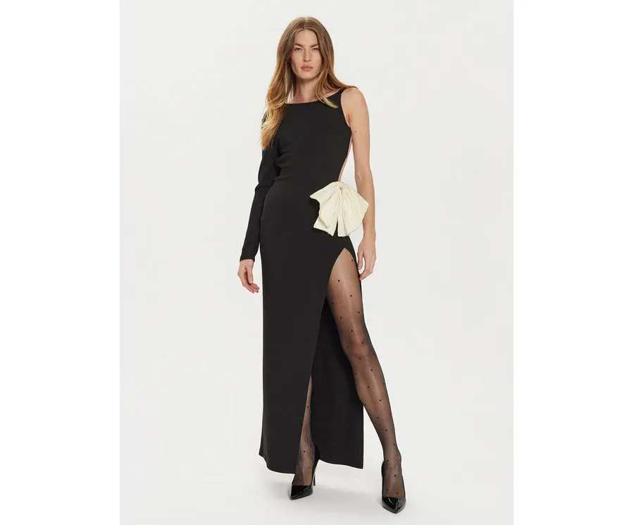 obrazek 1 Eleh Sukienka wieczorowa E00307 Czarny Slim Fit