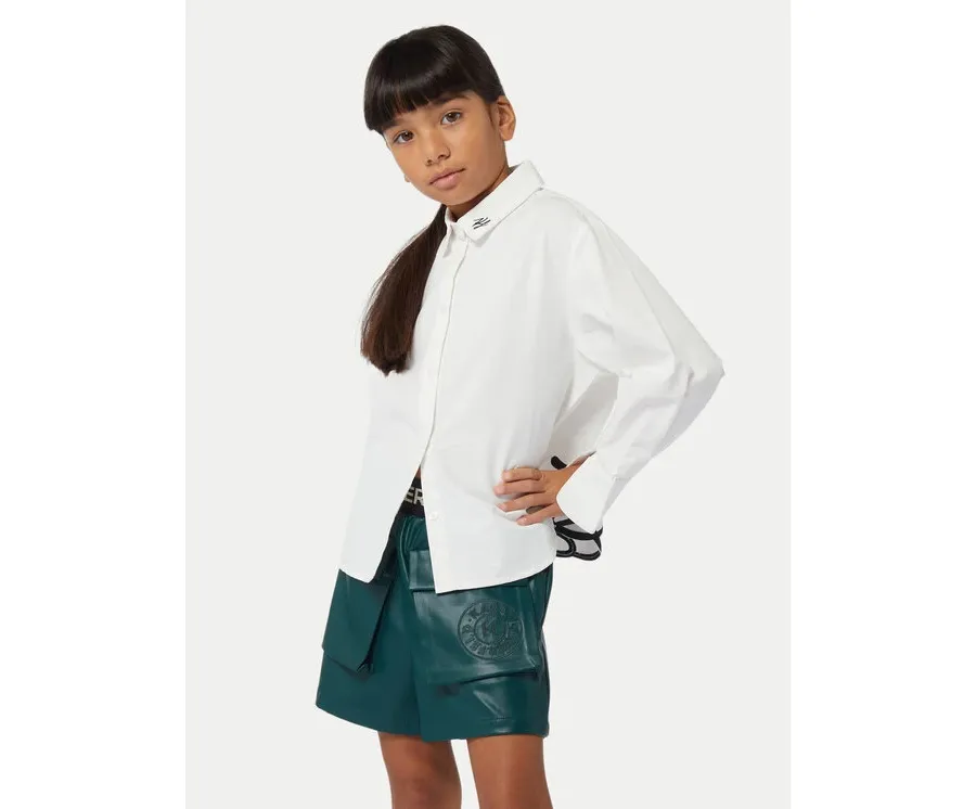 obrazek 1 Karl Lagerfeld Kids Koszula Z30217 S Biały Regular Fit